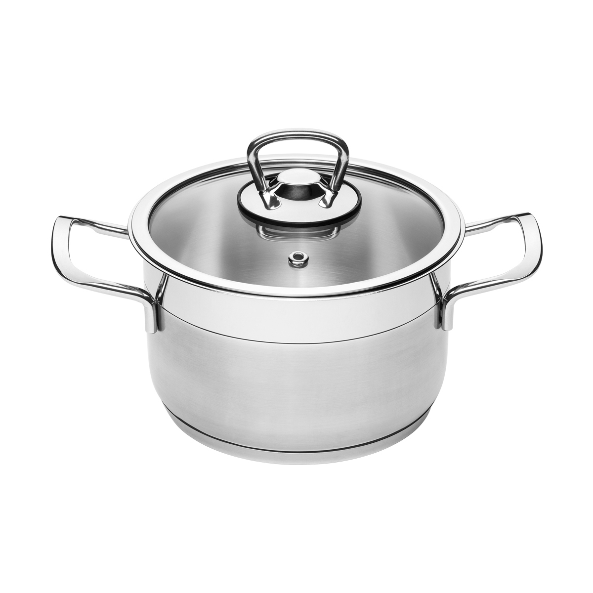 Кастрюля нержав. "софия" 3,2 л стекл. крышка, 18*13,4 см (1/8) "катюша" 9920-290-0