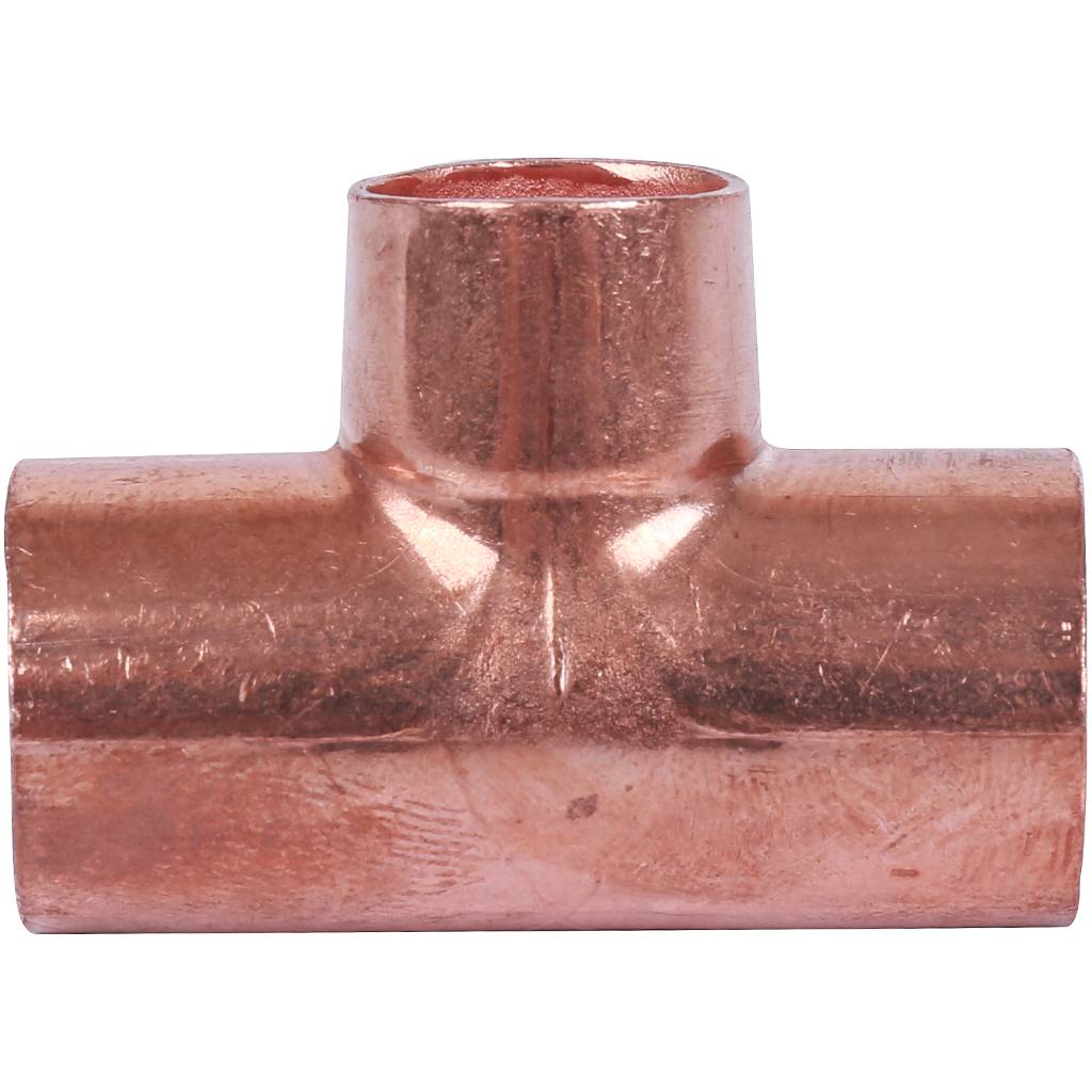 Тройник переходной 18х15х18 мм медный под пайку SANHA 15130181518