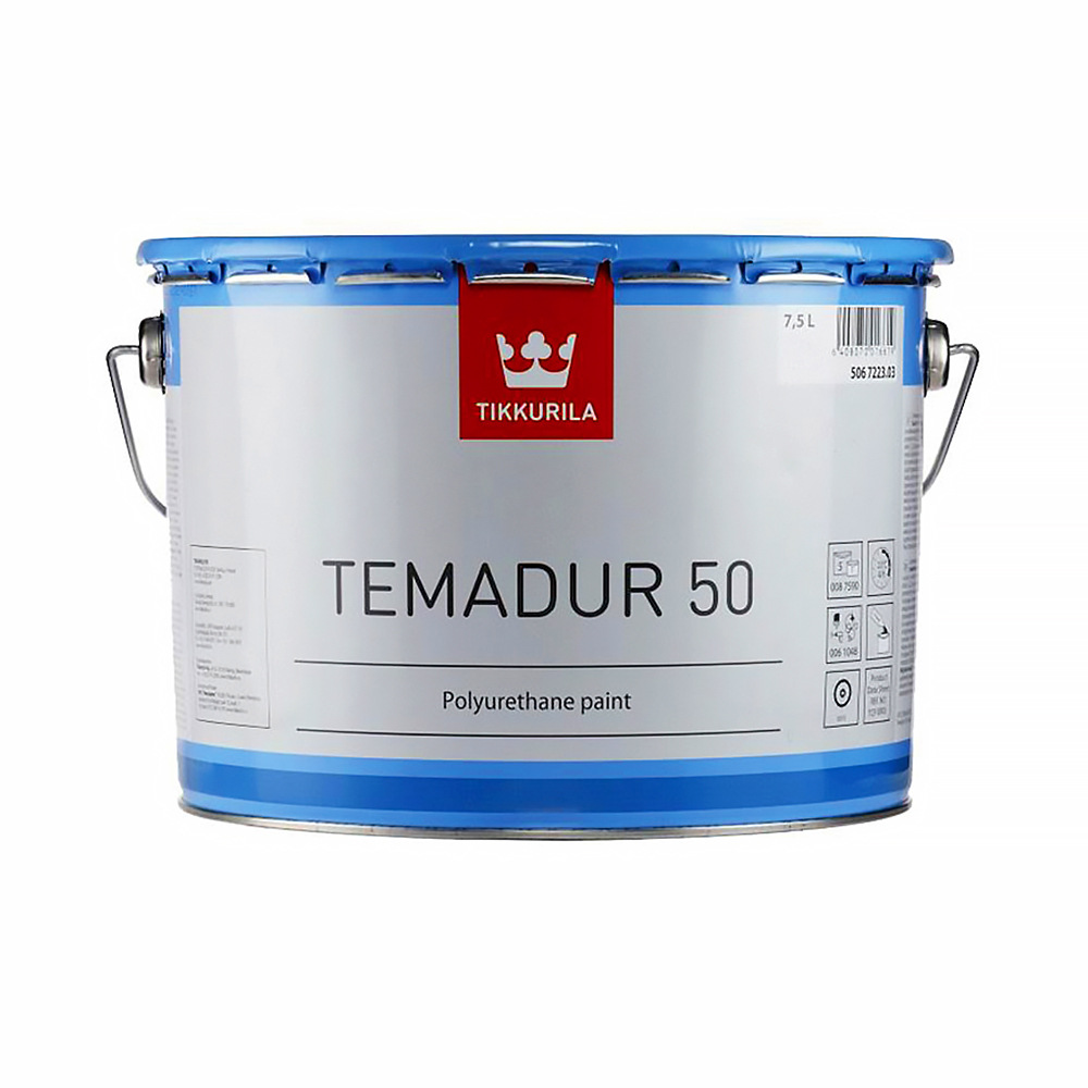 Краска полиуретановая "темадур" 50 tal  7,5 л (1/44) "тиккурила"