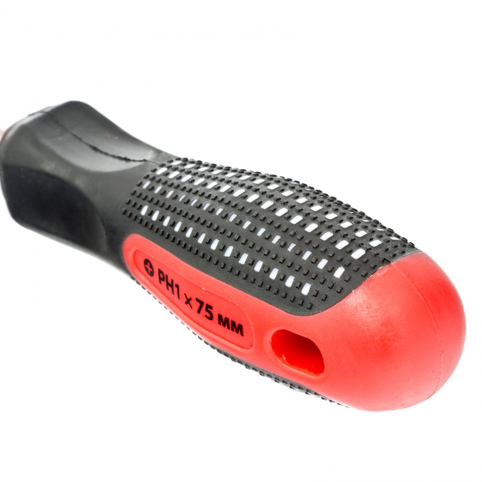Отвертка Fusion, PH1 х 75 мм, CrV, трехкомпонентная рукоятка "Anti slip" Matrix (11440)