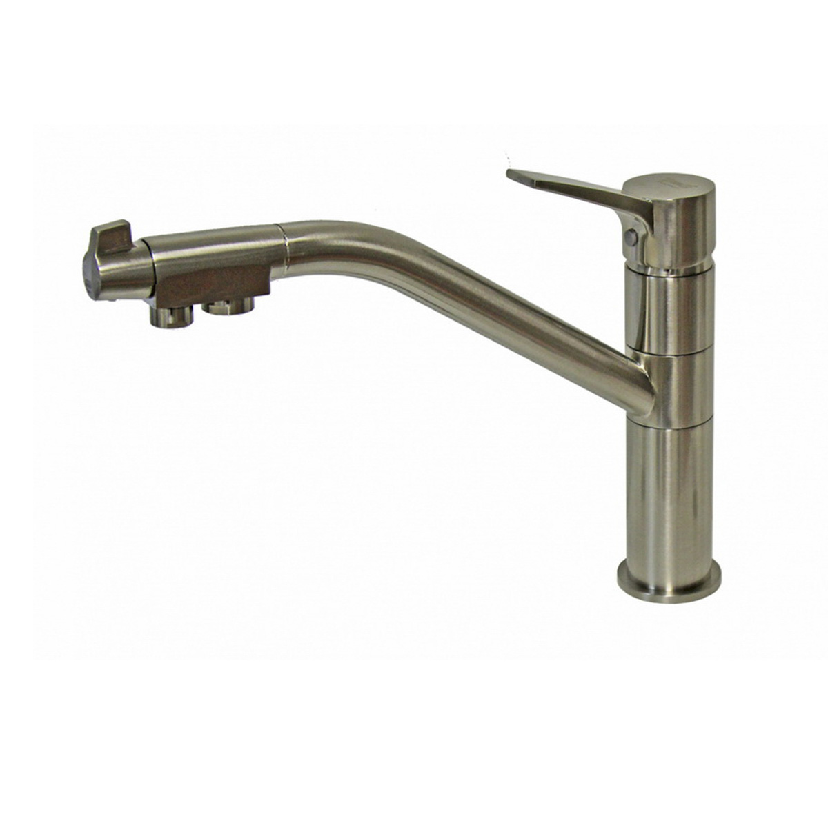 Смеситель для кухни с подключ. к фильтру питьев. воды zr 401 kf nickel "zorg"