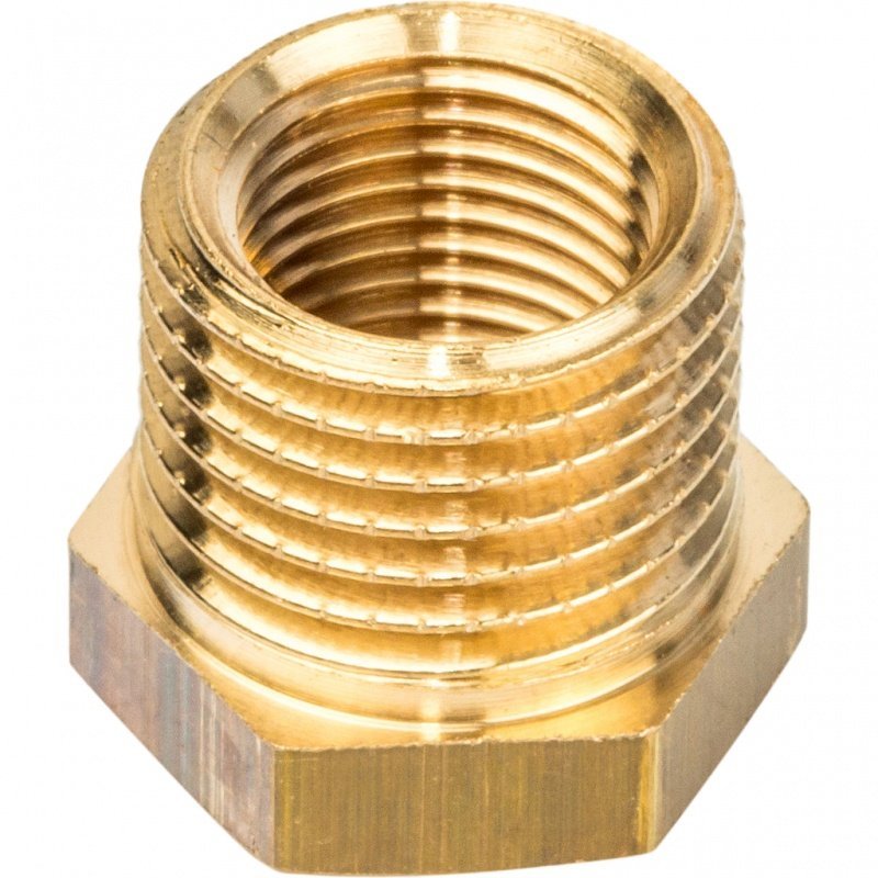 Футорка редукционная НВ 1/4" x 1/8" латунь STOUT