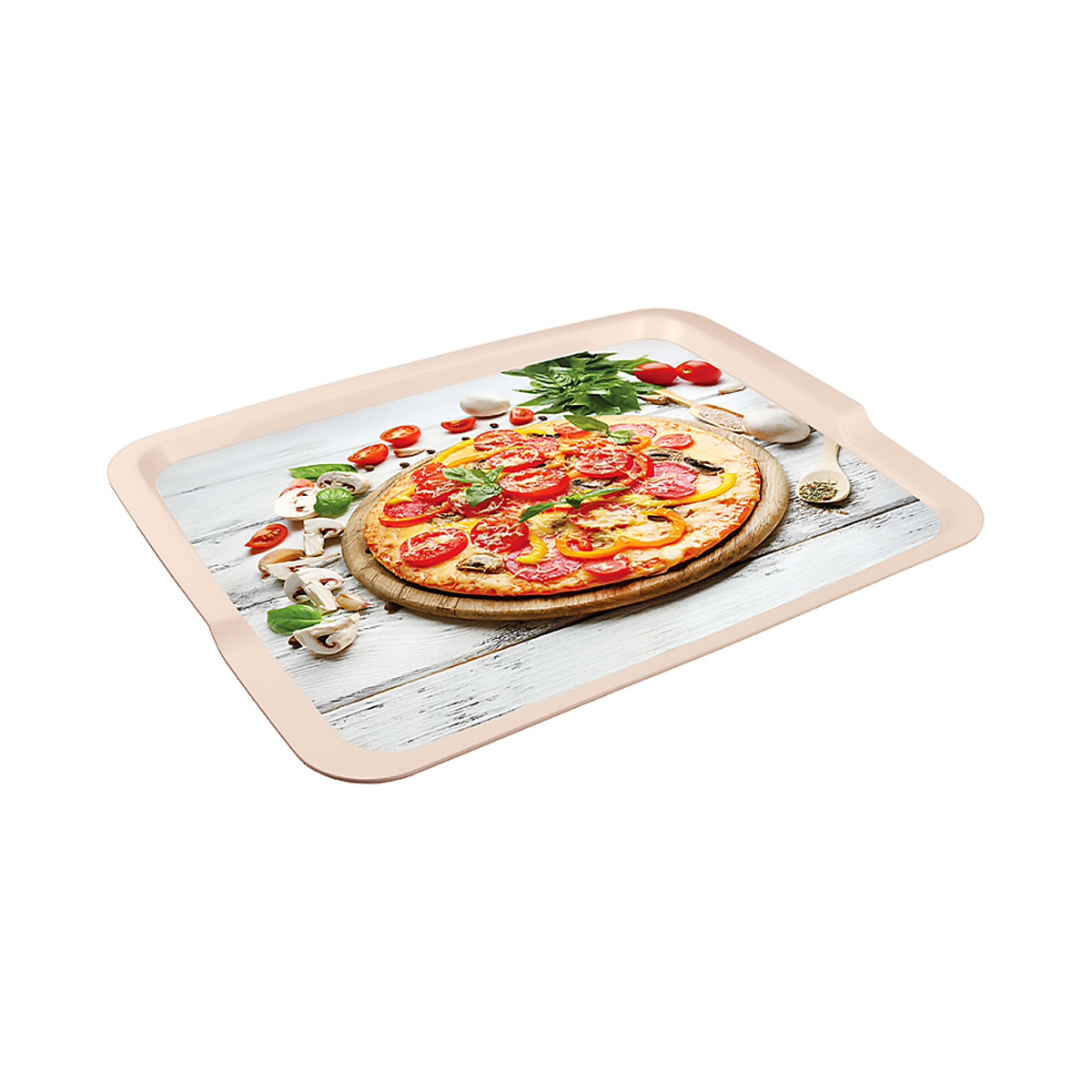 Поднос 425*320*22 мм с декором (1/14) "бытпласт"