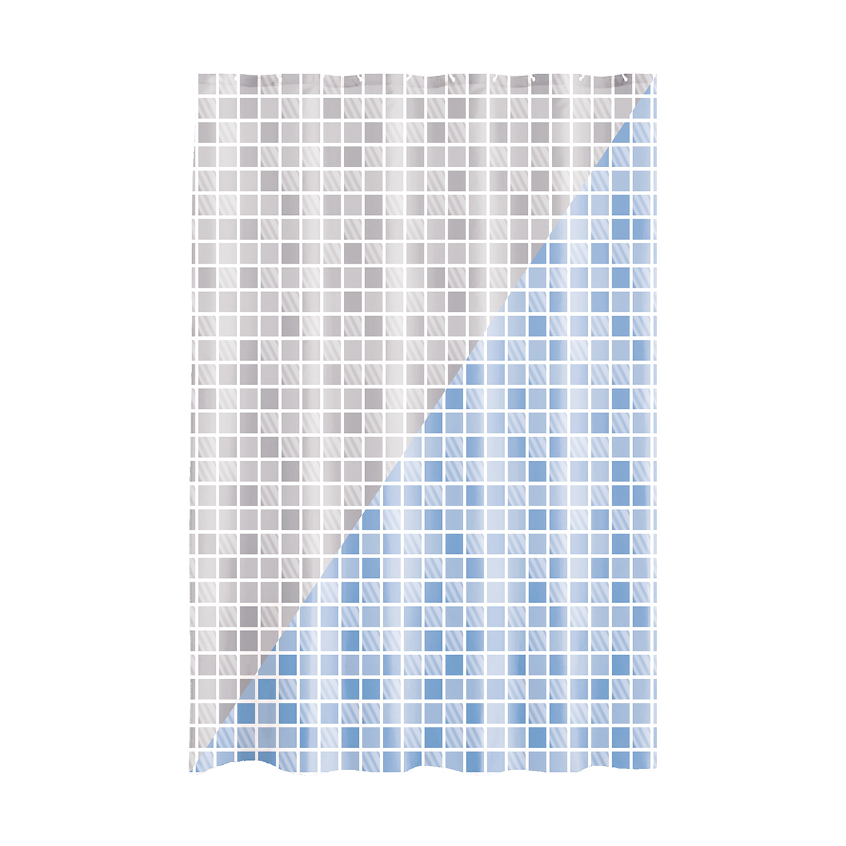 Штора для ванной 180*180 см (peva) клетка (1/12/48) "рыжий кот"