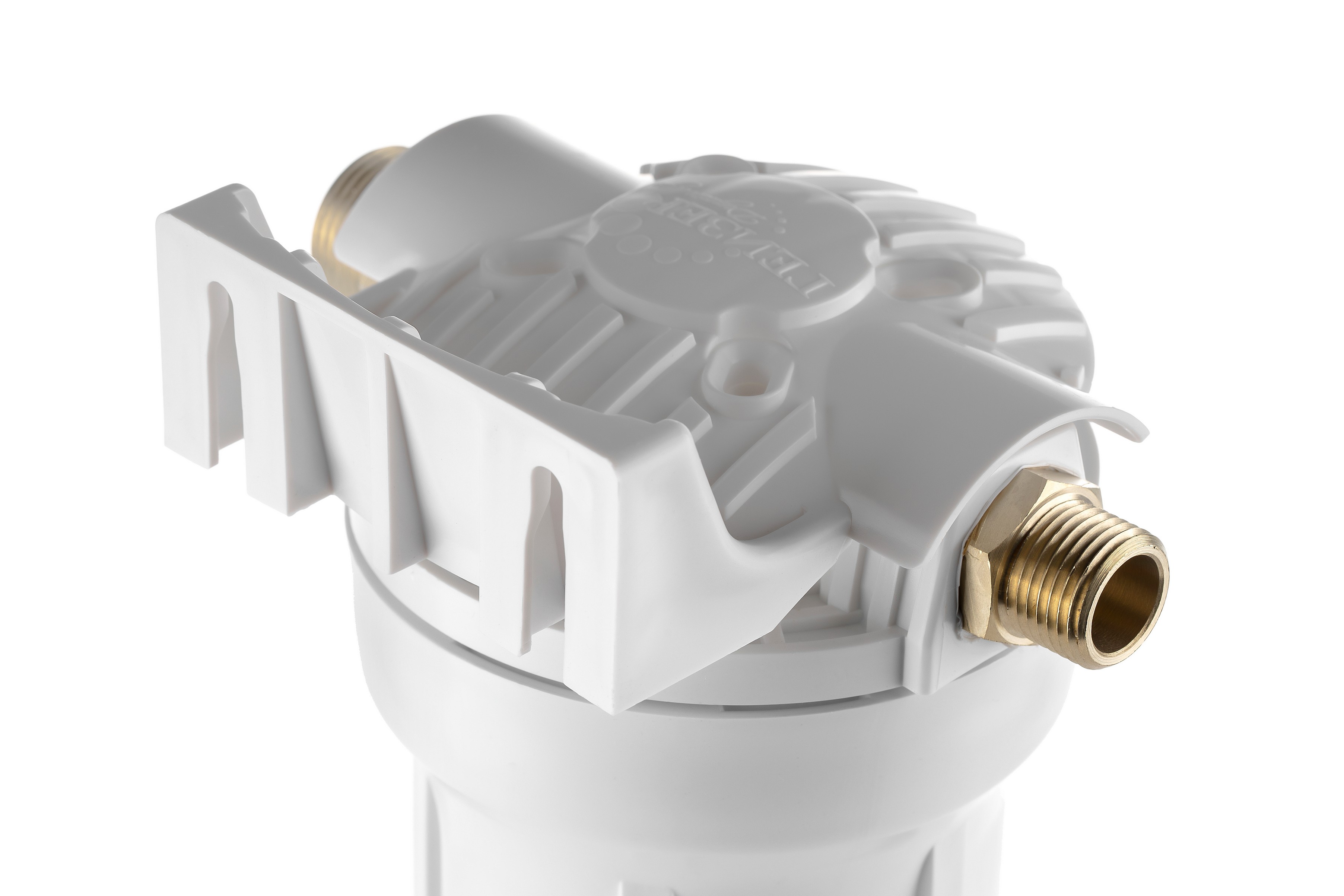 Корпус Гейзер 10" 1/2" x 3/4" матовый для холодной воды, с латунными ниппелями