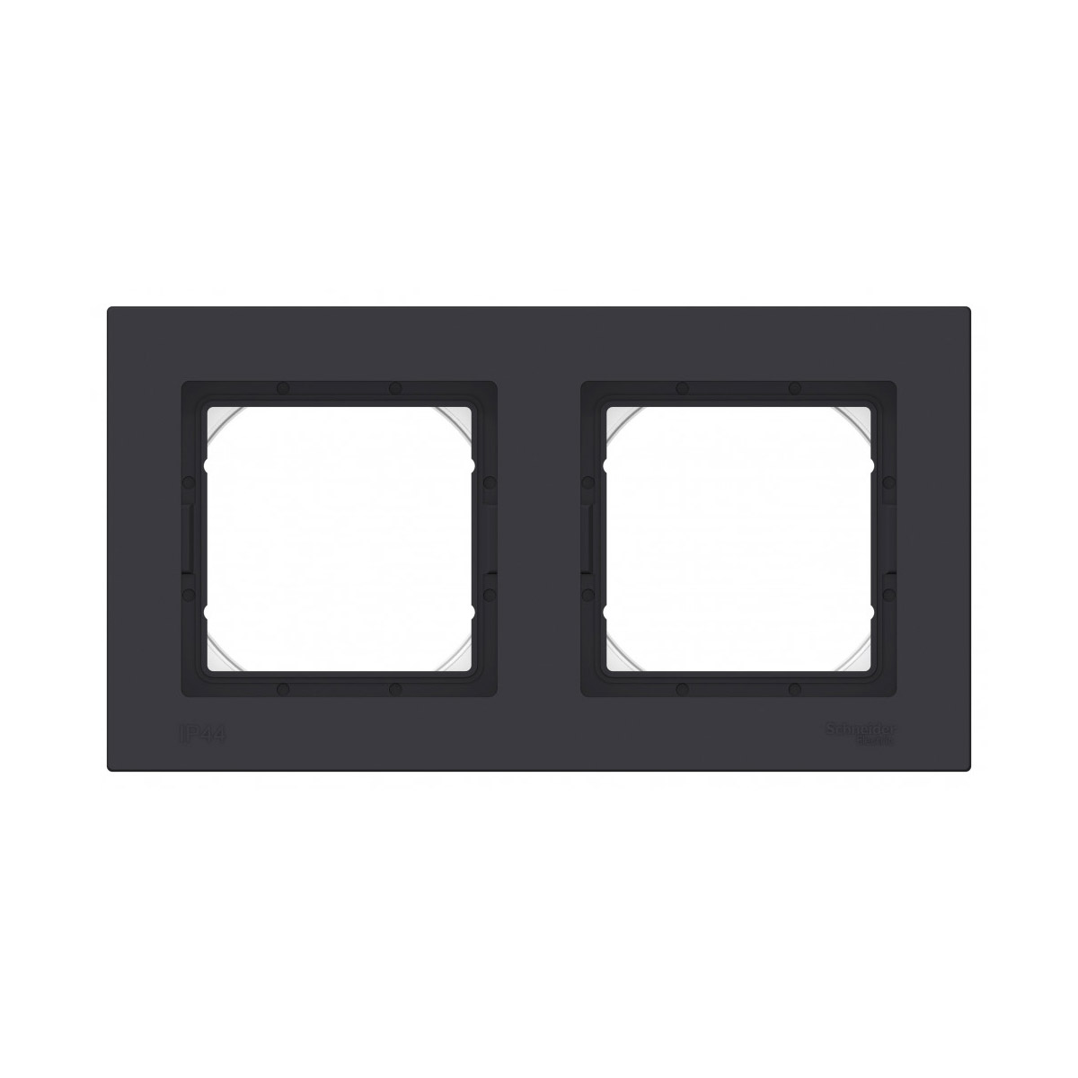 Рамка "atlasdesign aqua" 2-х местн. универс., карбон (1/5/10) "schneider"