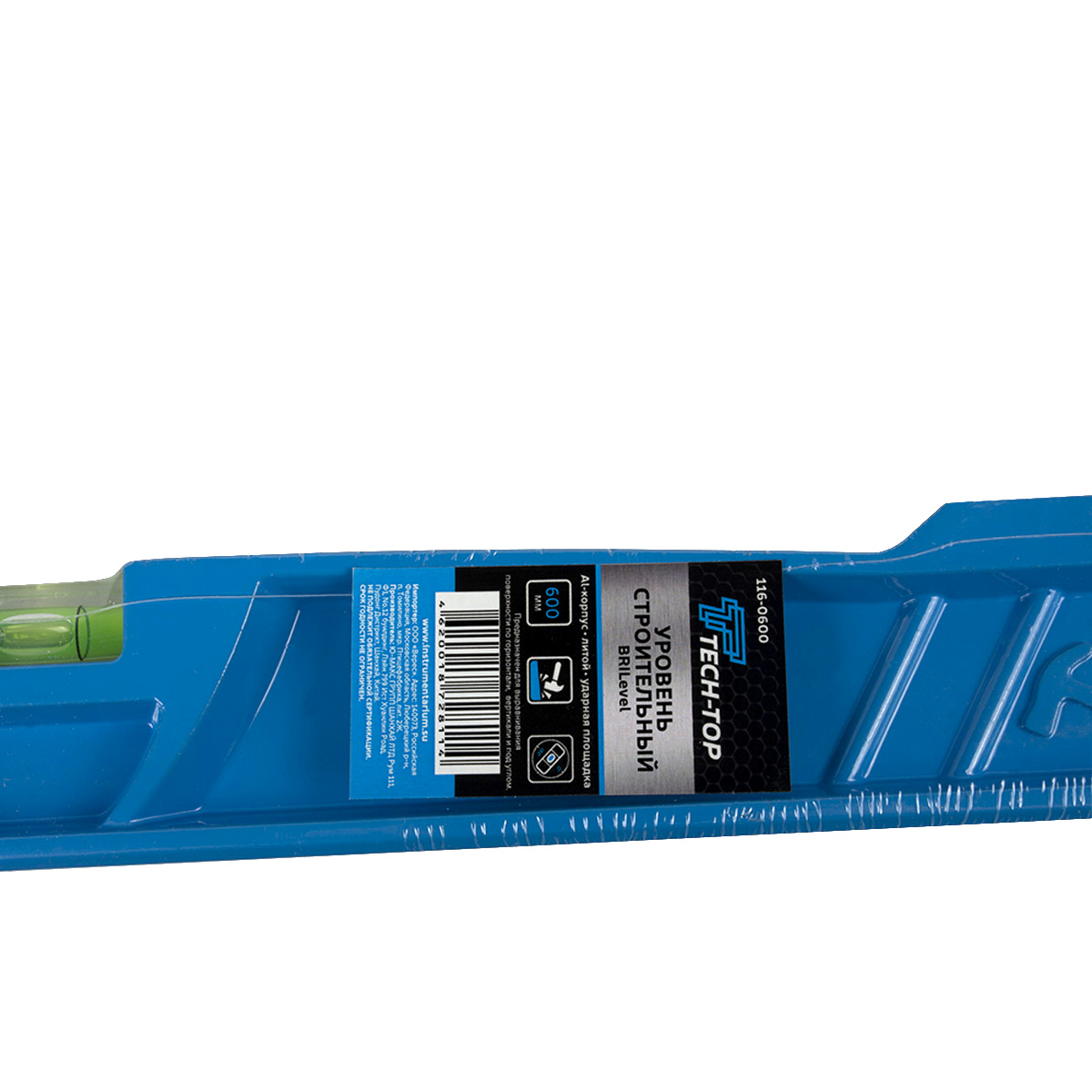 Уровень "brilevel" литой  600 мм (1/25) "tech-top"  116-0600