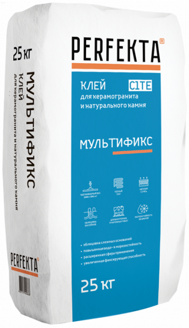 Клей плиточный Perfekta Мультификс, 25 кг