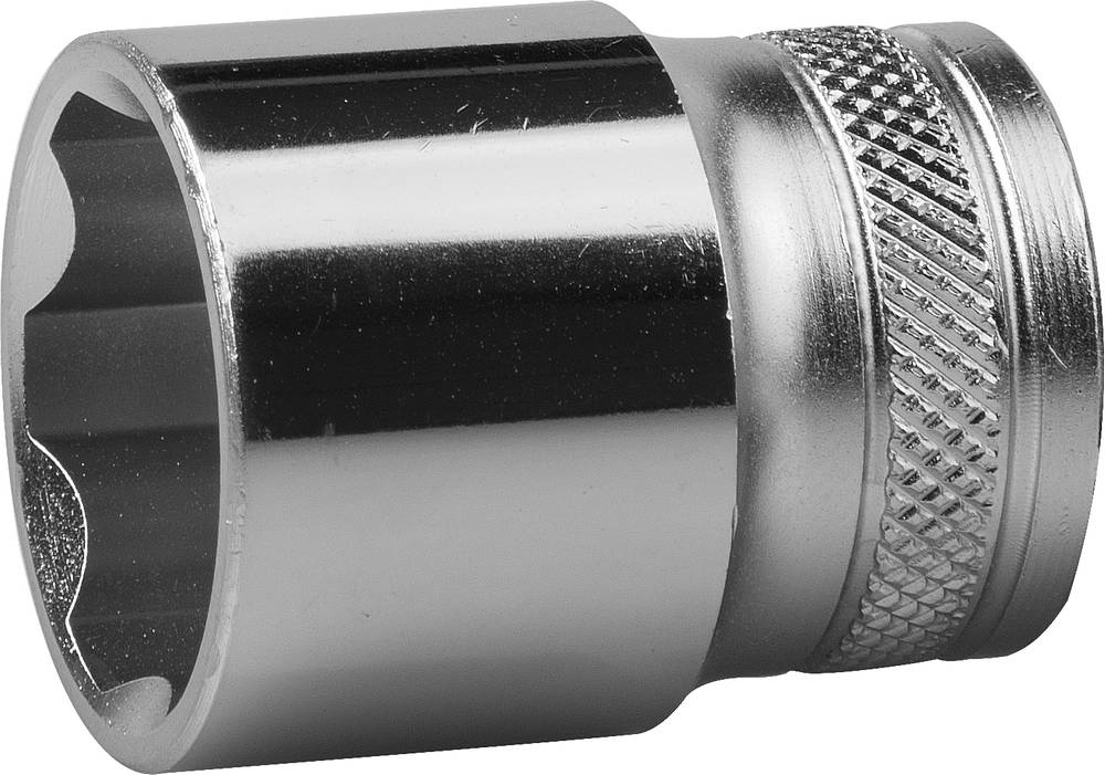 Торцовая головка KRAFTOOL ″INDUSTRIE QUALITAT″, Cr-V, FLANK, хромосатинированная, 1/2″, 23 мм