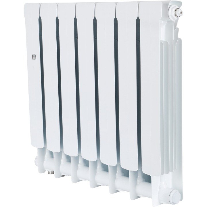 Радиатор STOUT Space 500 мм 7 секций, биметал. (нижнее правое подключение) на 12,9 кв.м.