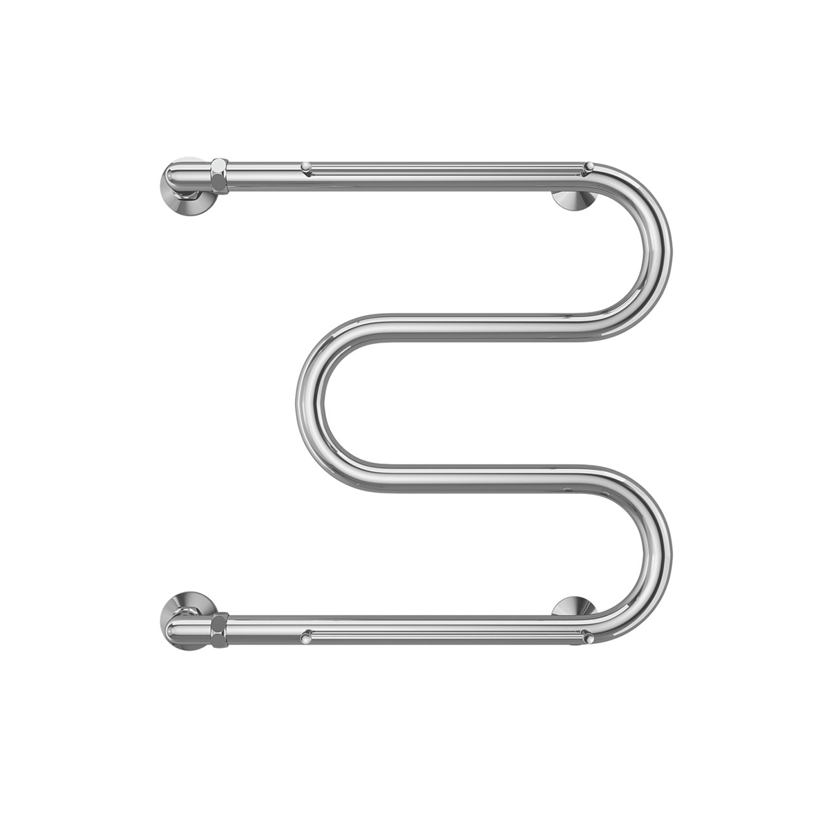 Полотенцесушитель водяной "aisi" м-образный с перекладиной 500*500 (хром) "terminus"