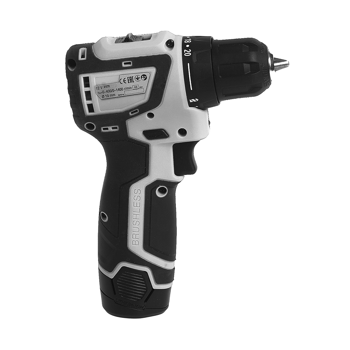 Дрель-шуруповерт аккум. да-10/12в (2 аккум.) (1/10) "интерскол" 687.1.2.70