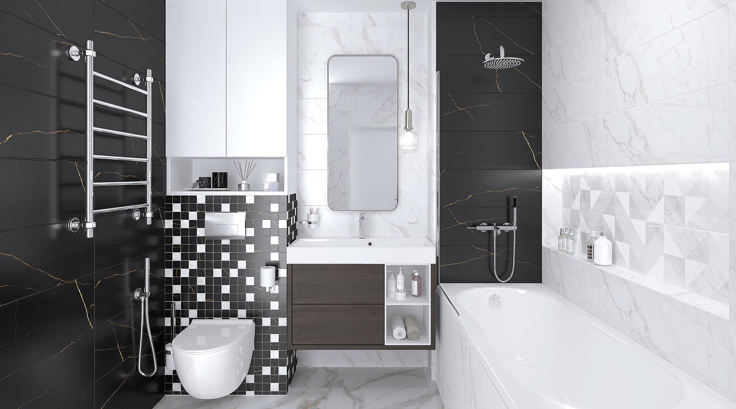 Real чёрный 25x75