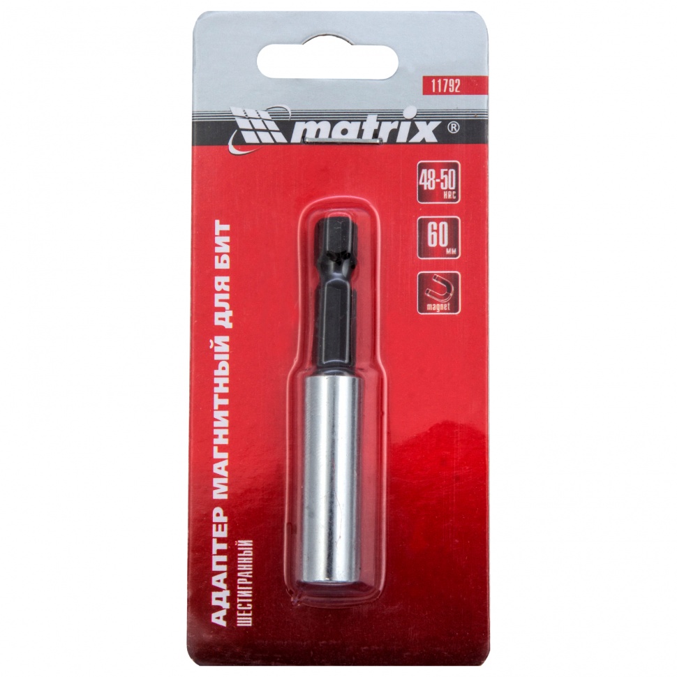 Адаптер магнитный для бит, шестигранный, 1 шт. Matrix (11792)