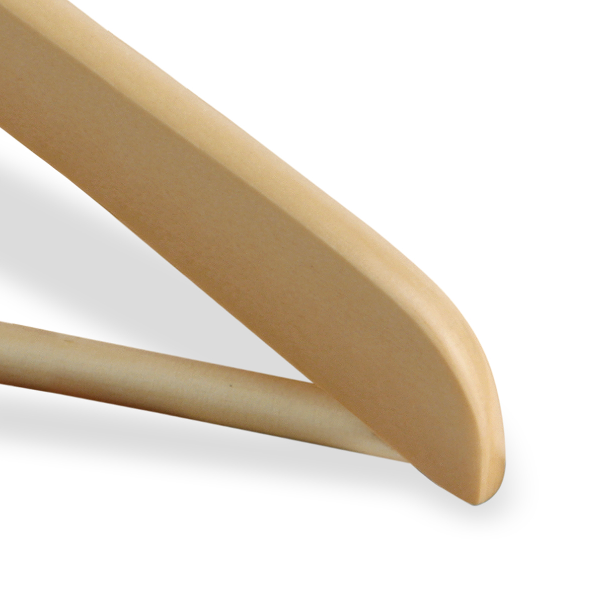 Вешалки для одежды дерев. с перекладиной (3 шт.) натур. (1/32) "valiant" 16601s