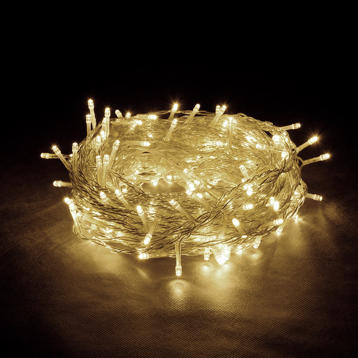 Электрогирлянда-конструктор "нить" 5 м, 48 теплых ламп (10 мигающих) (1/4) "vegas"