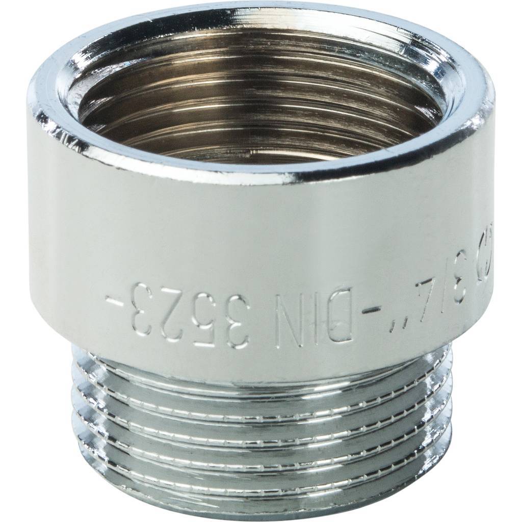 Удлинитель резьбовой ВН 3/4" x 15 мм хром STOUT