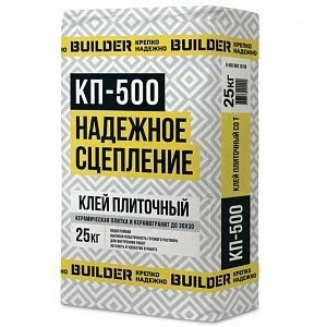 Клей плиточный (C0) BUILDER КП-500 25 кг