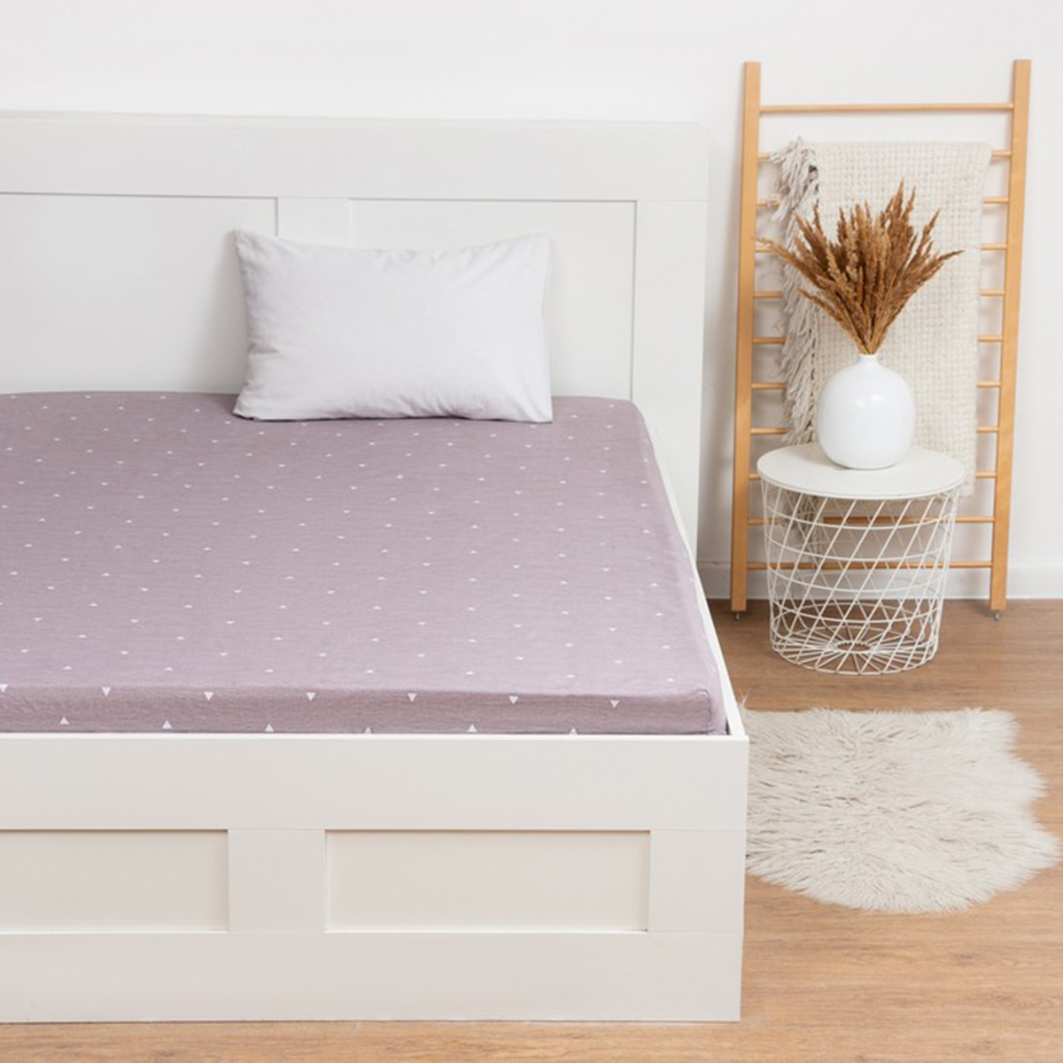 Простыня на резинке "lovelife" 160*200*25 см бежевый (поплин) (1) 9035767