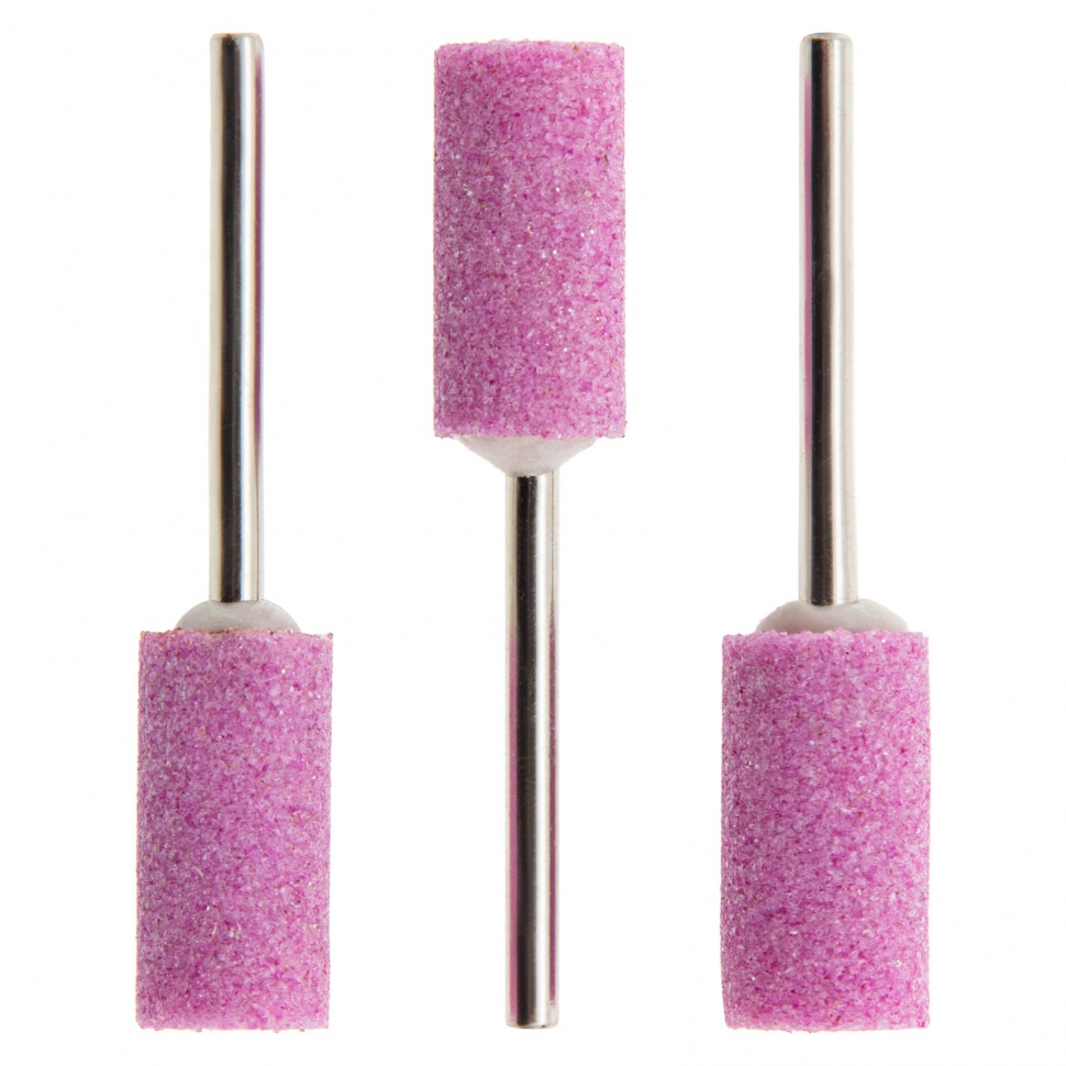 Шарошка абразивная, цилиндр, 10 x 20 x 3 мм, F80, 3 шт Matrix (76018)