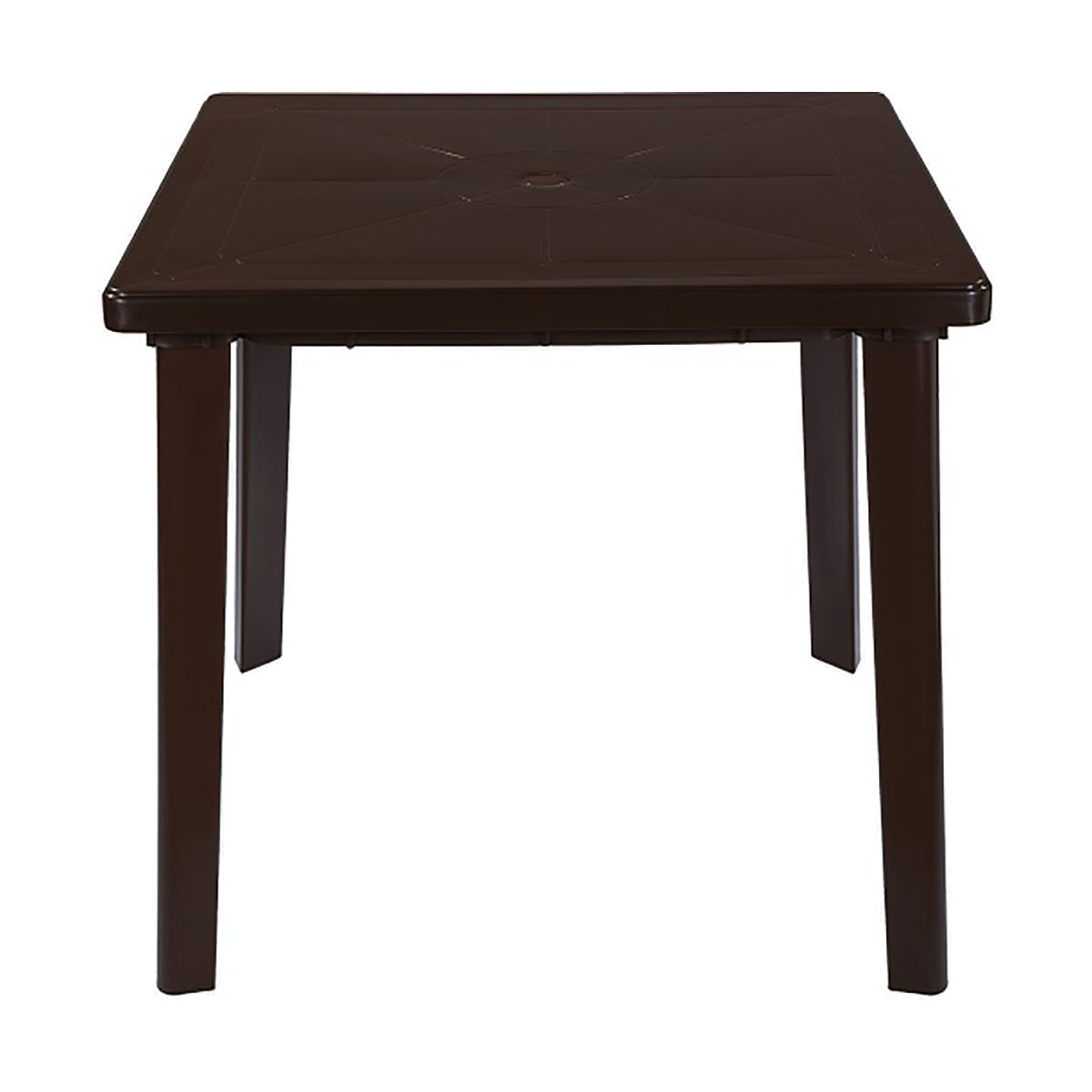Стол пласт. квадрат. 80*80*71 см (шоколад) (1) "стандарт пластик"