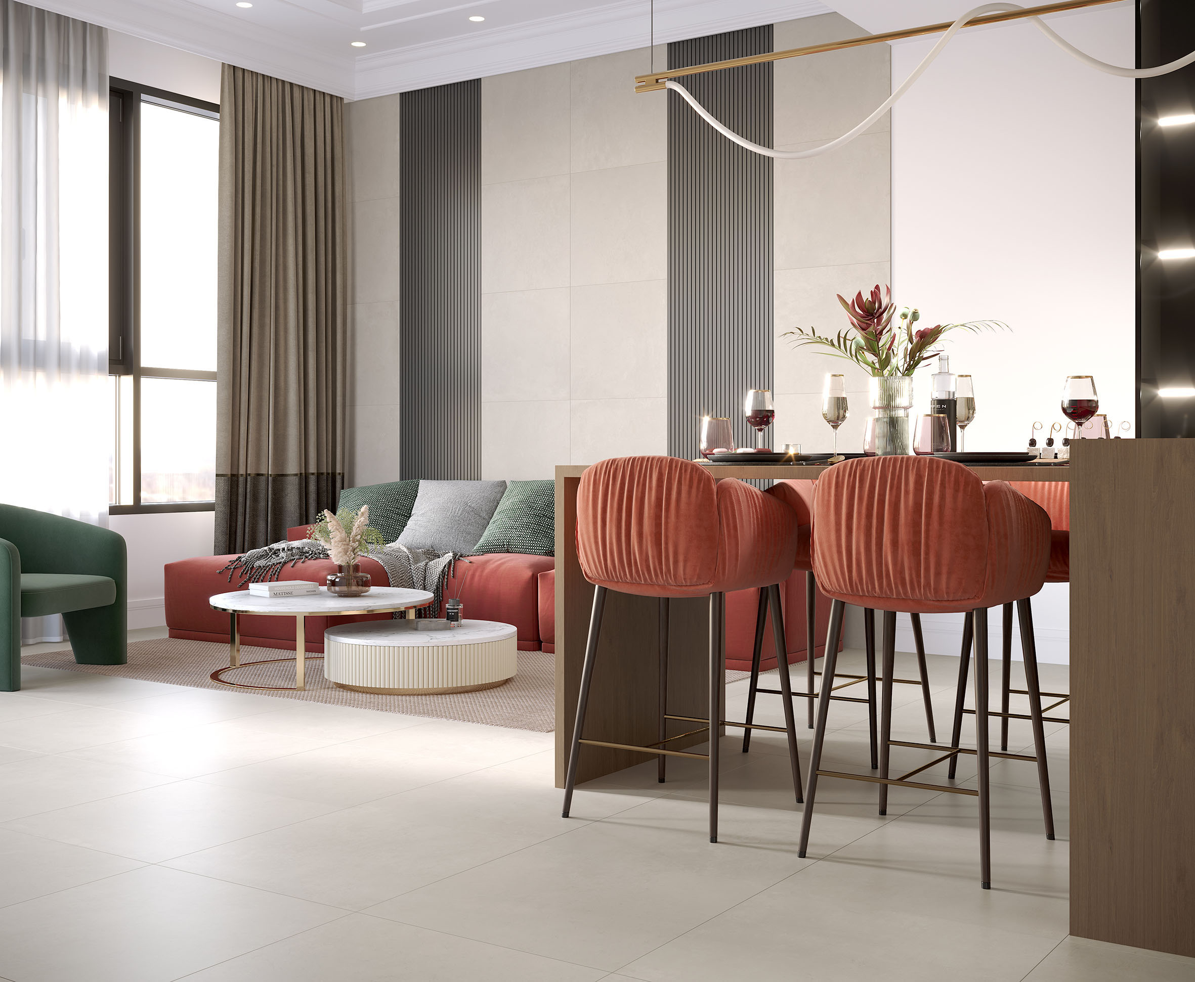 Voltas crema керамогранит бежевый сатинированный карвинг 60x120