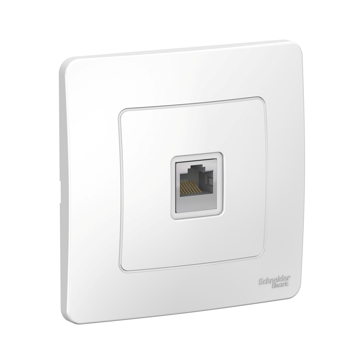 Розетка компьютерная "blanca" 1 местн. rj45, белый (1/10/60) "schneider"