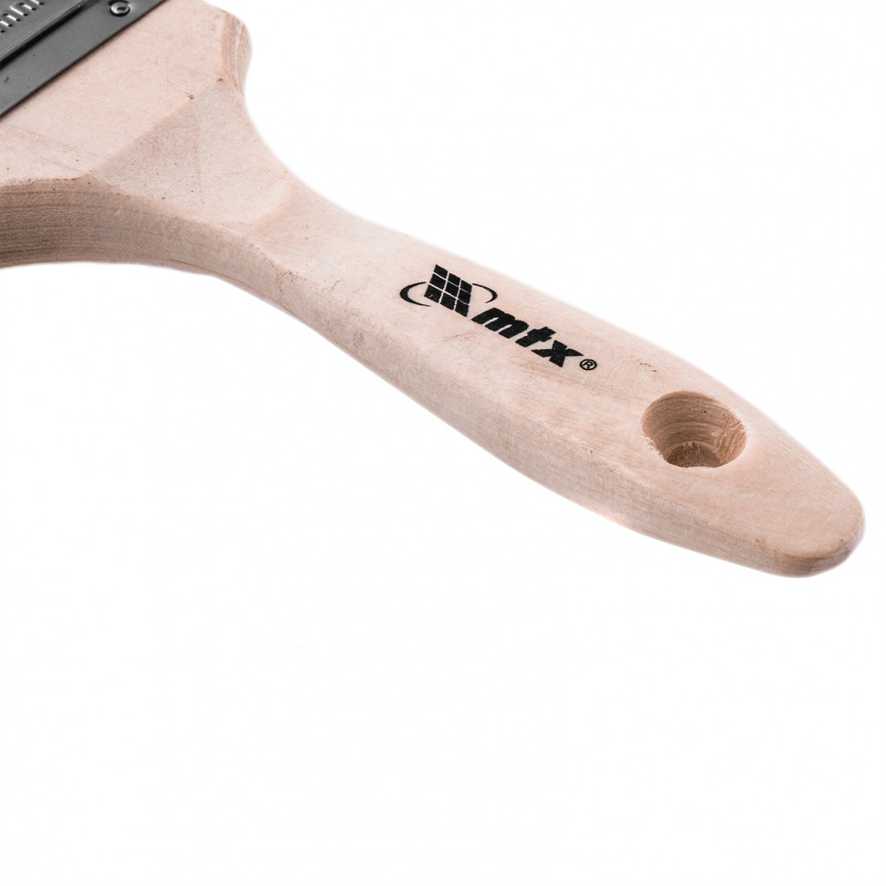 Кисть плоская Platinum 3", искусственная щетина, деревянная ручка MTX (83335)