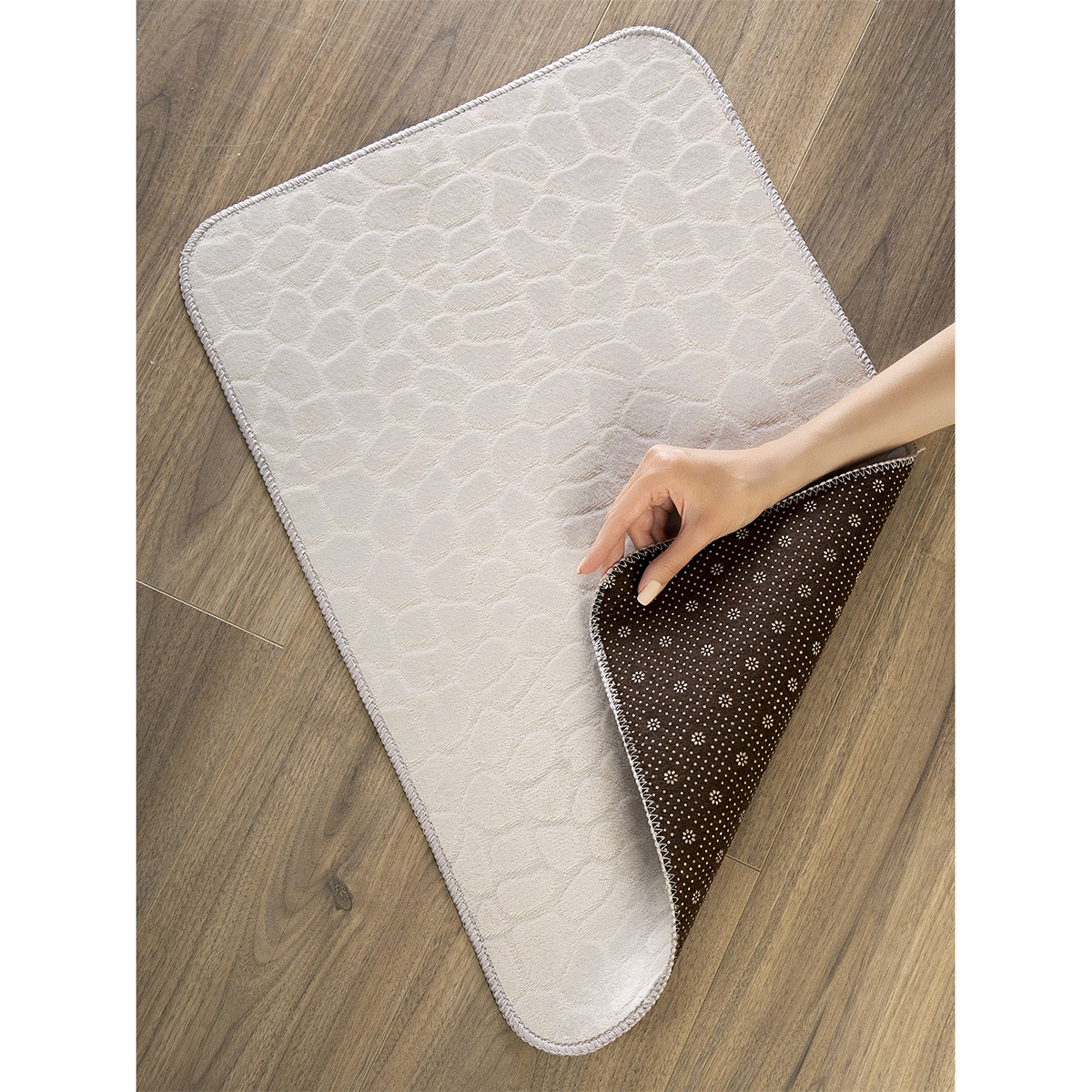 Коврик для ванной "камни" 70*45 см (флис) (1/80) "eg"