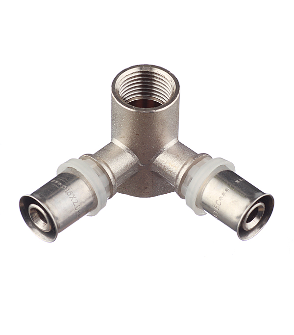 Водорозетка под пресс проходная (ВР) 16 x 1/2" для МП труб VALTEC (VTm.234.N.160416)