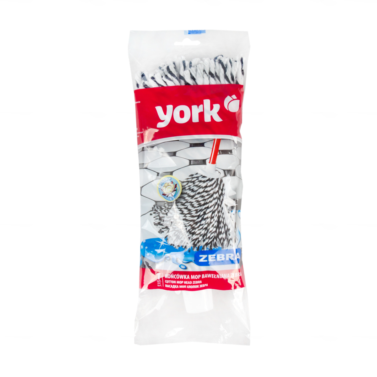 Насадка к швабре моп "хлопок зебра" (1/18) "york"