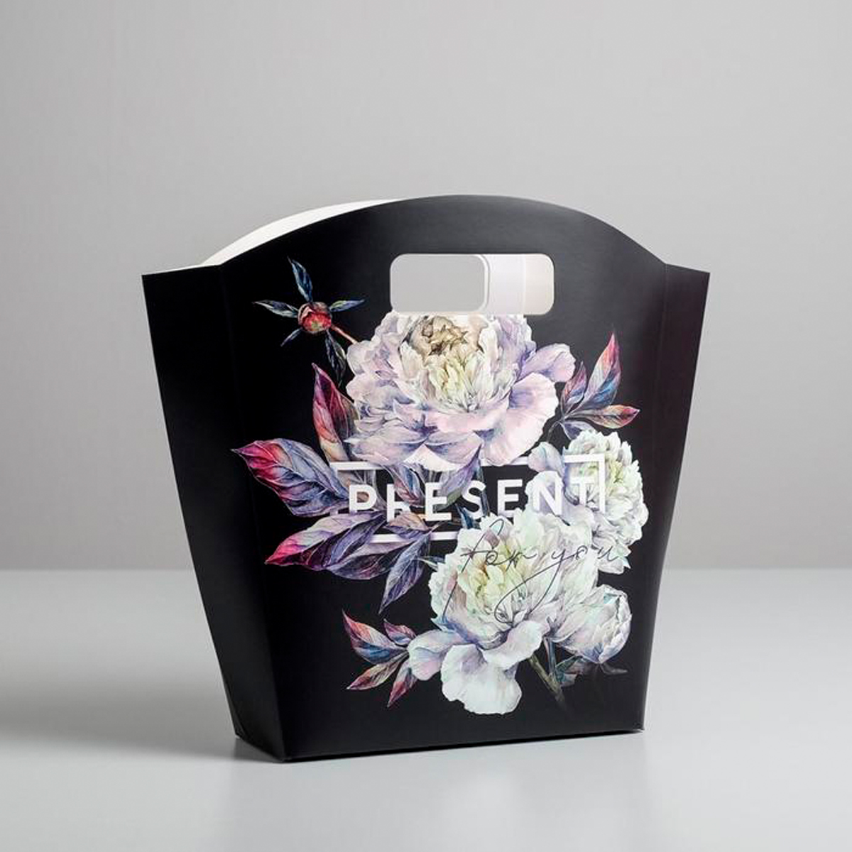 Пакет подарочный "present" 26*28*8 см (1/290) "дарите счастье" 5219718