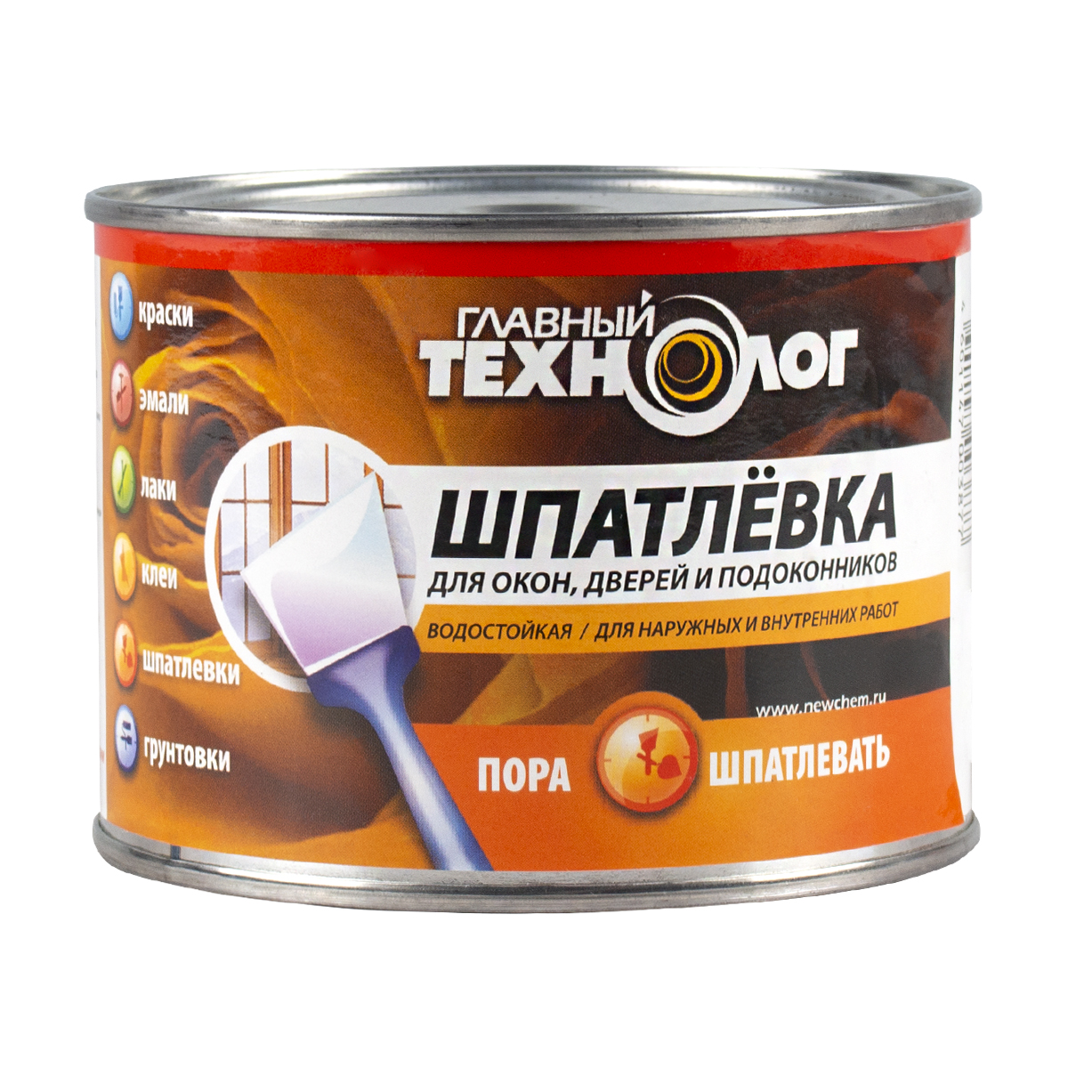 Шпатлевка для окон, дверей, подоконников 0,5 кг (1/6) "нбх" главный технолог