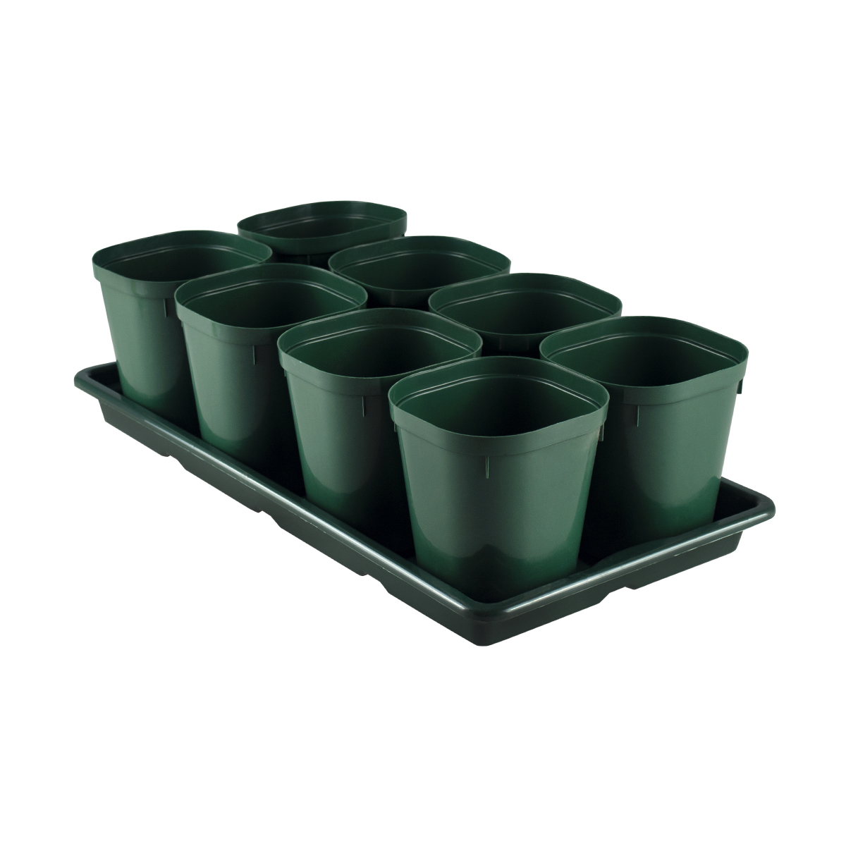 Набор для рассады (8 горшочков 800 мл на поддоне) (10) "альтернатива" м8237
