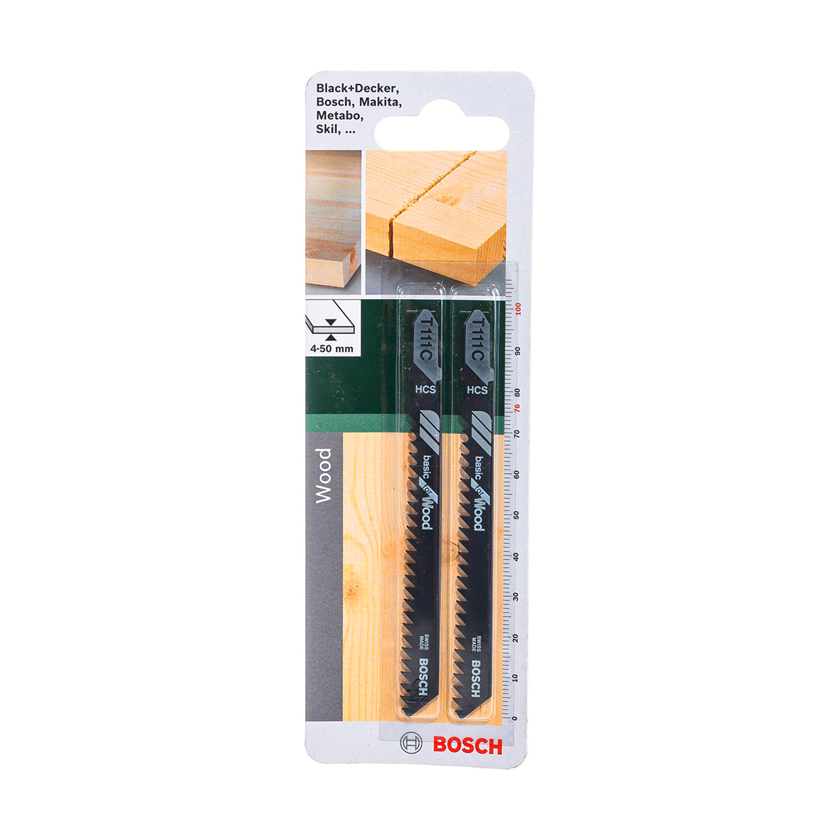 Полотна д/ эл. лобзика по дереву t111с  2 шт. 76 мм (1) "bosch" 2609256716