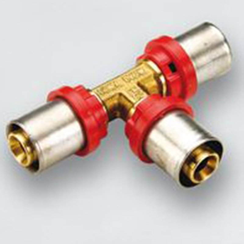 Тройник редукция 26 x 20 x 16 под пресс для МП труб TIEMME