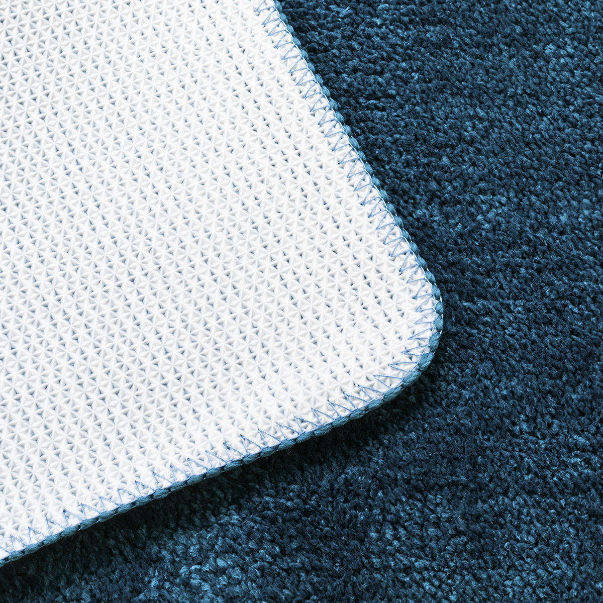 Коврик для туалета "ardea" 45*45 см, полиэстер (темно-синий) (1/30) "swensa" swm-1520dbl-t