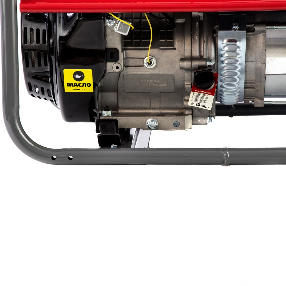 Генератор бензиновый LK 6500, 5.5 кВт, 230 В, бак 25 л, ручной старт Kronwerk (94689)