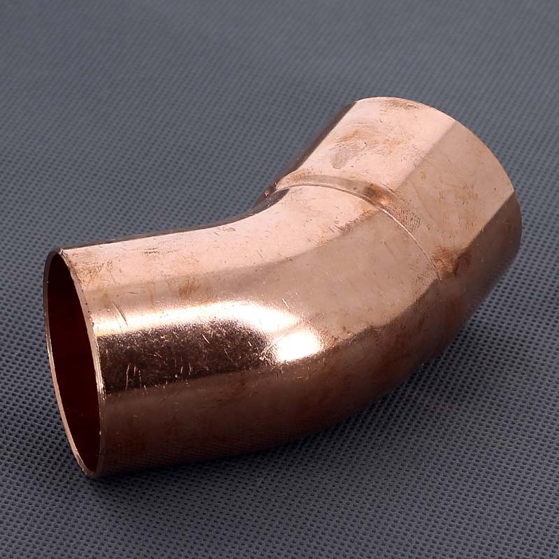 Угол однораструбный 45° VIEGA пайка 54 мм медный