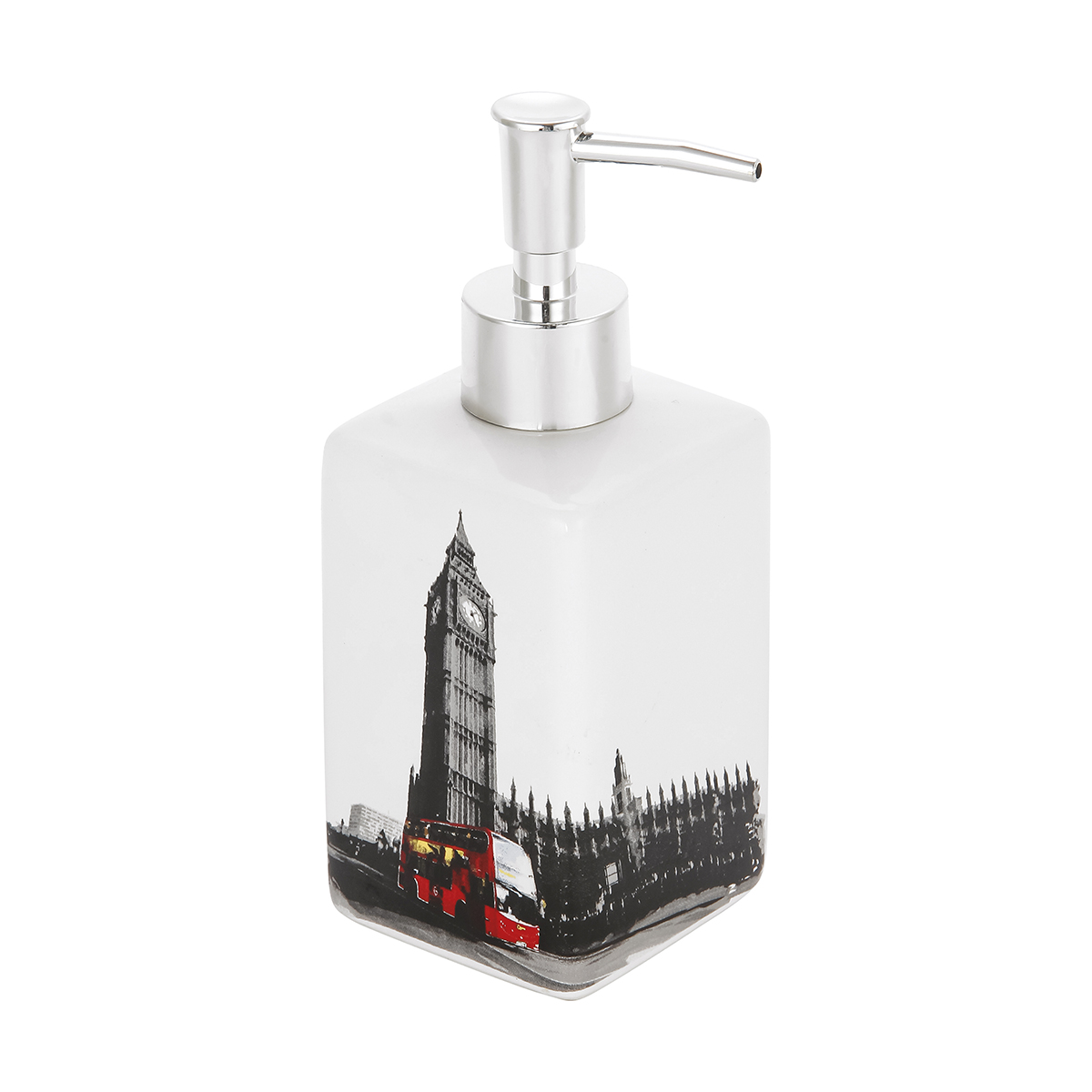 Дозатор для жидкого мыла "лондон" dis-l, керамика (1/4/24) "рыжий кот"