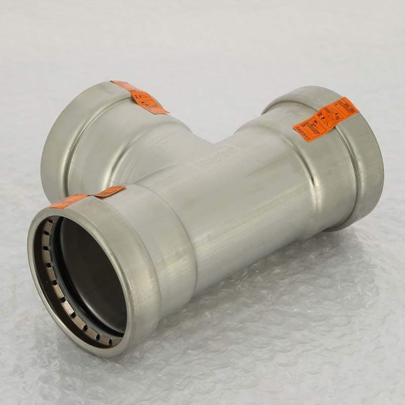 Тройник пресс 64 нержавеющая сталь Sanpress Inox VIEGA