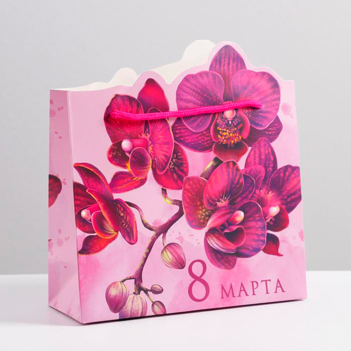 Пакет подарочный "люби" 25*26*10 см (1/300) "дарите счастье" 7039855