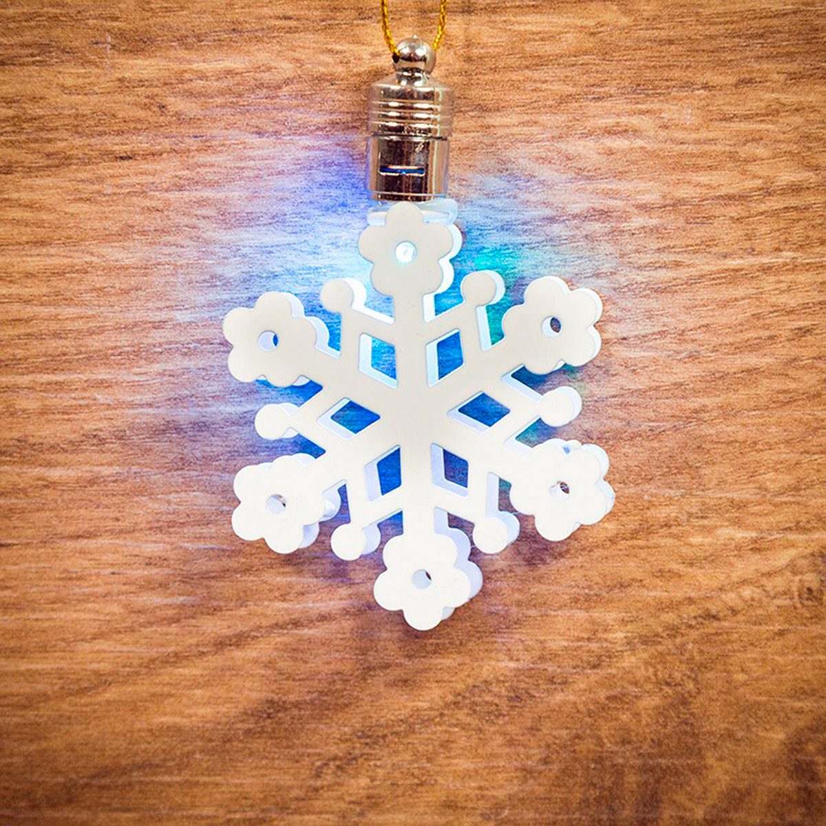 Фигурка светодиод. "снежинка" 6*6 см, разноцв. (1/960) "neon-night" 501-097