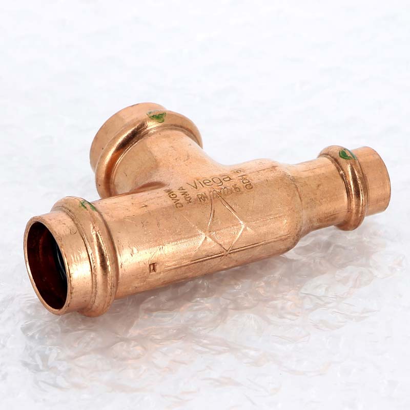 Тройник пресс медный Profipress VIEGA 22х22х15