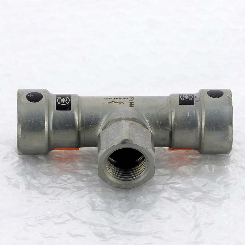 Тройник пресс-В оцинкованная сталь Megapress VIEGA 1/2" х Rp 1/2" х 1/2"