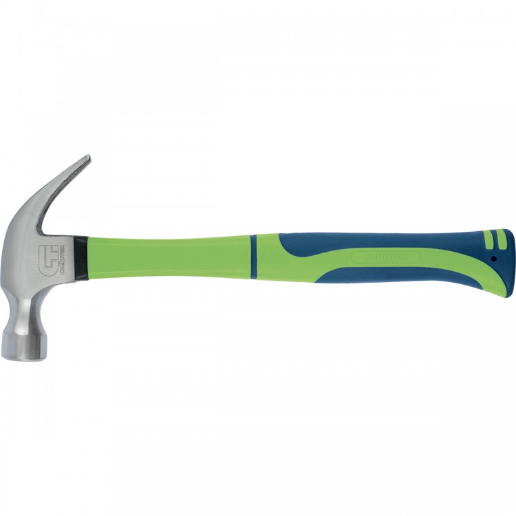 Молоток-гвоздодер, 450 г, фибергласовая обрезиненная рукоятка Сибртех (10442)