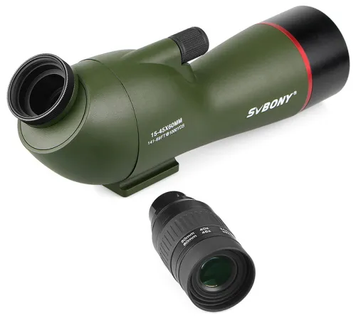 Зрительная труба SVBONY SV19 15–45x60 WP, наклонная