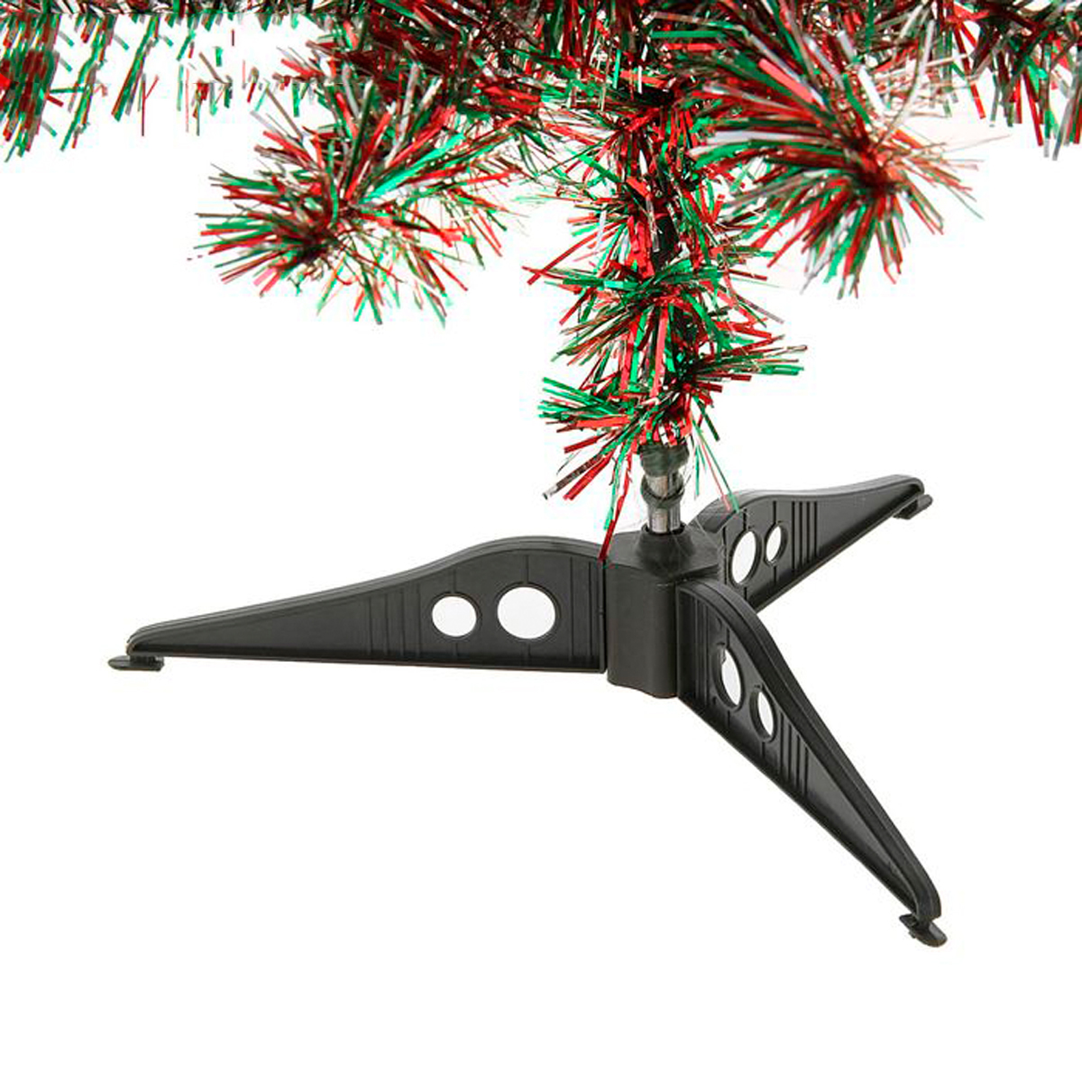 Ель декор. "радуга" 90 см, 90 веток (зеленая с красным) "зимнее волшебство" 703625