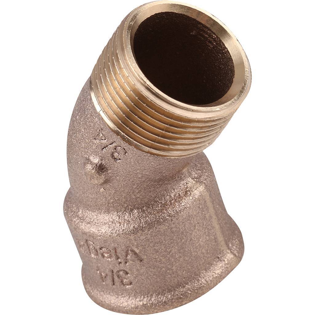 Угол резьбовой 45° ВН 3/4" бронза VIEGA (264185)