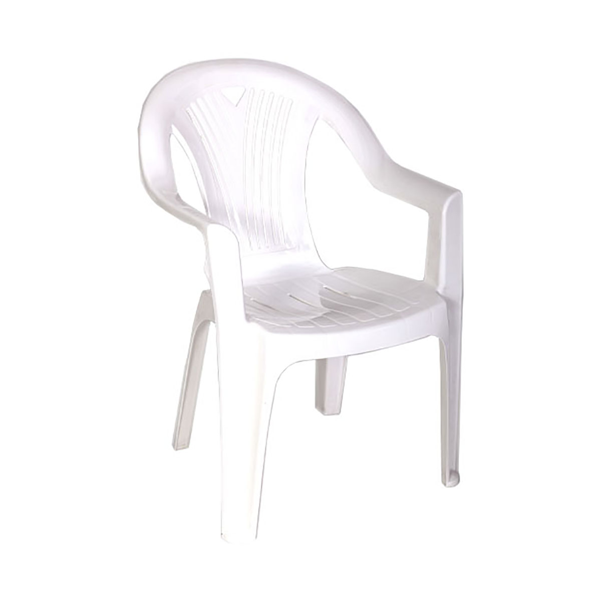 Кресло пласт. "салют" (белый) (1) "стандарт пластик"